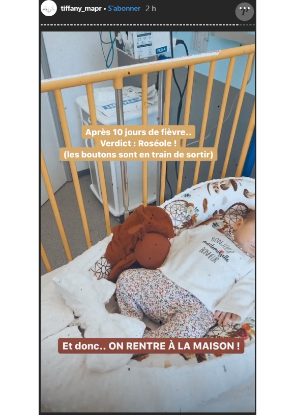 Tiffany (Mariés au premier regard) révèle la maladie de sa fille Zélie (2 mois) - Instagram, 18 février 2020