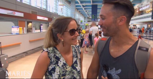 Elodie et Joachim dans 'Mariés au premier regard 2020", le 17 février, sur M6
