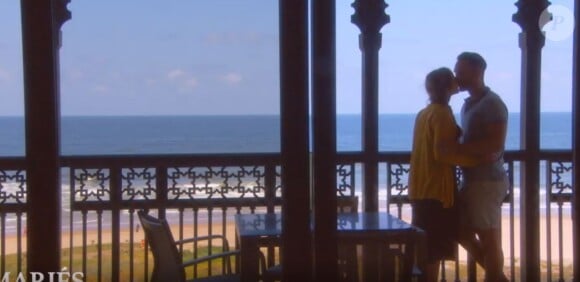 Elodie et Joachim dans 'Mariés au premier regard 2020", le 17 février, sur M6