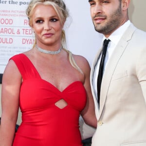 Britney Spears, Sam Asghari - Les célébrités assistent à la première de "Once Upon a Time in Hollywood" à Hollywood, le 22 juillet 2019.