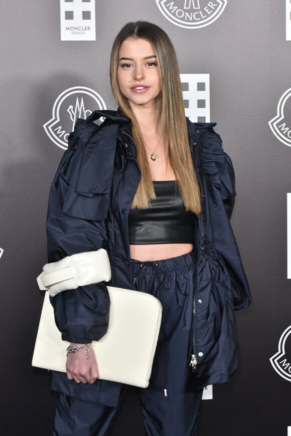 Lea Elui G assiste à la soirée Moncler Genius lors de la Fashion Week de Milan en Italie, le 19 février 2020.