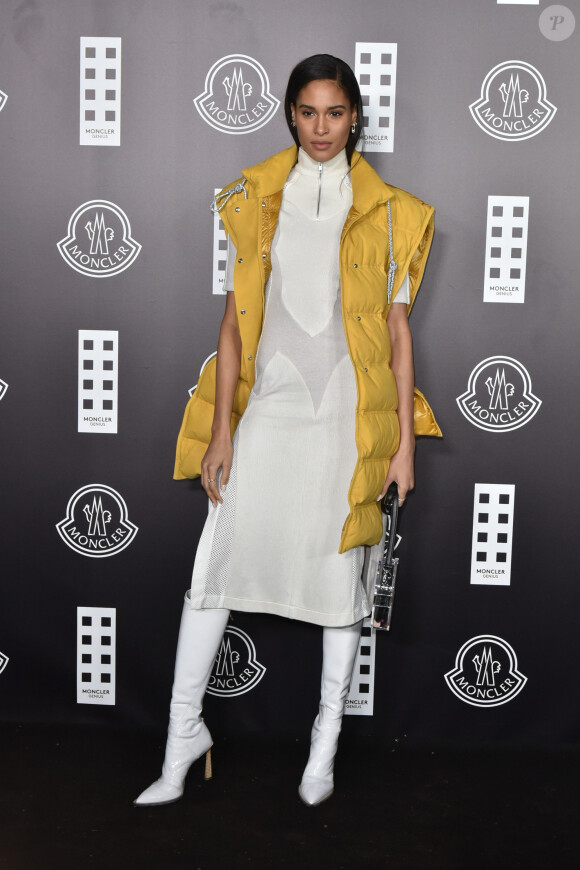 Cindy Bruna assiste à la soirée Moncler Genius lors de la Fashion Week de Milan en Italie, le 19 février 2020.