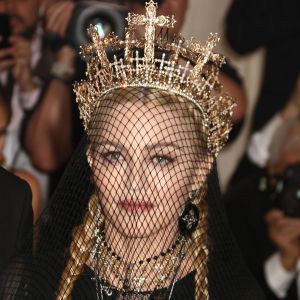 Madonna - Les célébrités arrivent à l'ouverture de l'exposition "Heavenly Bodies: Fashion and the Catholic Imagination" à New York, le 7 mai 2018. © Nancy Kaszerman via ZUMA