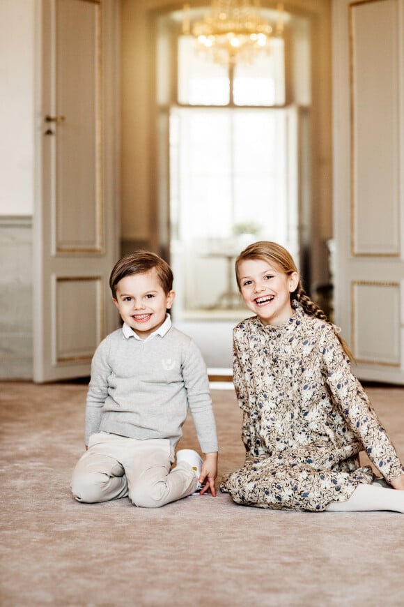 La princesse Estelle de Suède photographiée à l'occasion de son 8e anniversaire, célébré le 23 février 2020. © Linda Broström / Cour royale de Suède