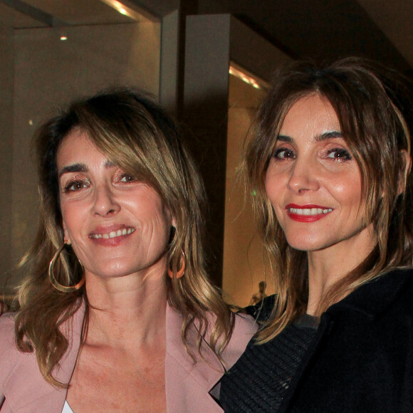 Agnès Boulard (Mademoiselle Agnès) et Clotilde Courau lors du vernissage de l'exposition consacrée à l'oeuvre et l'imaginaire de Christian Louboutin "l'Exhibitionniste' (L'Exibition[niste]) au Palais de la Porte Dorée, à Paris, France, le 24 février 2020. © Philippe Baldini/Bestimage