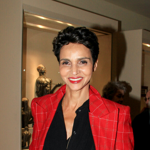 Farida Khelfa lors du vernissage de l'exposition consacrée à l'oeuvre et l'imaginaire de Christian Louboutin "l'Exhibitionniste' (L'Exibition[niste]) au Palais de la Porte Dorée, à Paris, France, le 24 février 2020. © Philippe Baldini/Bestimage