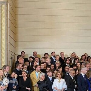 Dîner offert par le président de la République et madame Brigitte Macron en l'honneur de la création et à l'occasion de la semaine de la mode, au palais de l'Élysée. Paris, le 24 février 2020.