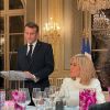 Dîner offert par le président de la République et madame Brigitte Macron en l'honneur de la création et à l'occasion de la semaine de la mode, au palais de l'Élysée. Paris, le 24 février 2020.
