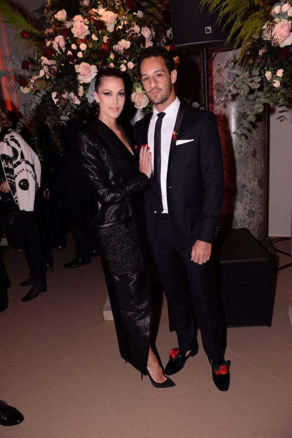 Iris Mittenaere (Miss France et Miss Univers 2016) et son compagnon Diego El Glaoui lors de la soirée de gala de la 18ème édition du "Dîner de la mode du Sidaction" au Pavillon Cambon Capucines - Potel et Chabot à Paris, France, le 23 janvier 2020. ©Rachid Bellak/Bestimage