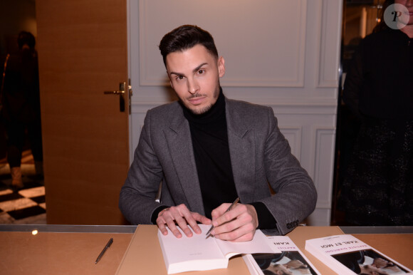 Exclusif - Baptiste Giabiconi fête le lancement de son livre "Karl et moi" au Royal Monceau à Paris le 26 février 2020. © Rachid Bellak/Bestimage