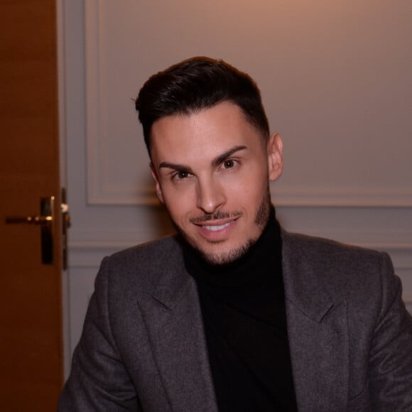 Exclusif - Baptiste Giabiconi fête le lancement de son livre "Karl et moi" au Royal Monceau à Paris le 26 février 2020. © Rachid Bellak/Bestimage