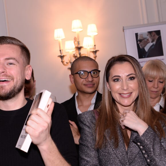 Exclusif - Jeremstar et Magali Berdah assistent au lancement du livre "Karl et moi" de Baptiste Giabiconi au Royal Monceau à Paris le 26 février 2020. © Rachid Bellak/Bestimage