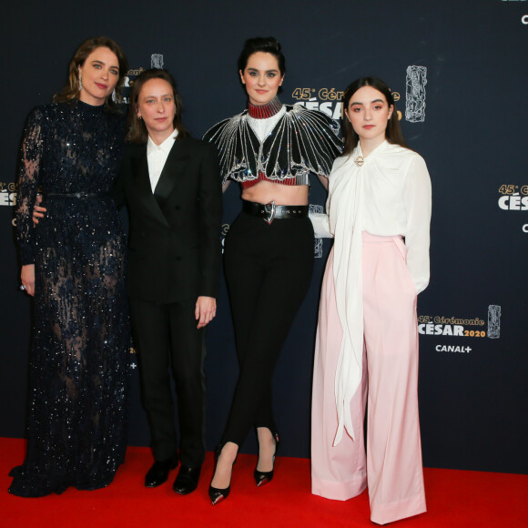 Adèle Haenel, Celine Sciamma, Noemie Merlant et Luana Bajrami lors du photocall lors de la 45ème cérémonie des César à la salle Pleyel à Paris le 28 février 2020 © Dominique Jacovides / Olivier Borde / Bestimage