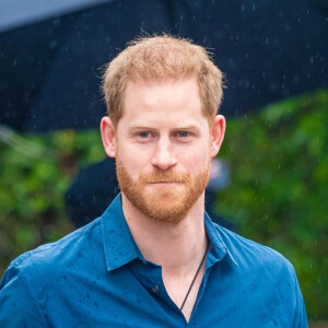 Le prince Harry, duc de Sussex, visite les studios d'Abbey Road pour rencontrer Jon Bon Jovi et des membres de l'Invictus Games Choir, qui enregistrent un single spécial au profit de l'Invictus Games Foundation, à Londres, Royaume Uni, le 28 février 2020.