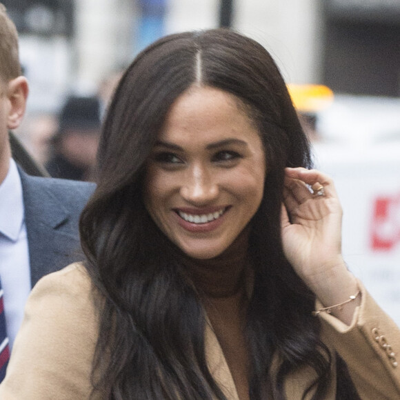 Le prince Harry, duc de Sussex, et Meghan Markle, duchesse de Sussex, en visite à la Canada House à Londres le 7 janvier 2020 © Ray Tang/London News Pictures via ZUMA Wire / Bestimage