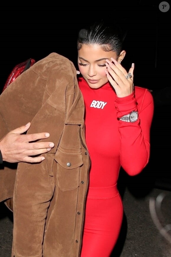 Kylie Jenner arrive au restaurant "The Nice Guy" à Los Angeles, le 12 février 2020.