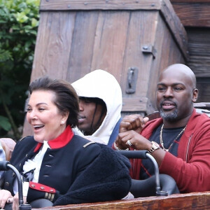 Kylie Jenner, Kris Jenner, Corey Gamble, Travis Scott - Exclusif - Les Kardashian passent la journée à Disney Magic Kingdom à Orlando en Floride, le 23 janvier 2020