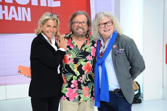 Exclusif - Caroline Margeridon, le chanteur Antoine et Pierre-Jean Chalençon - Enregistrement de l'émission "Vivement Dimanche prochain" présentée par M.Drucker et diffusée le 1er mars 2020 sur France 2. Le 19 février 2020 © Guillaume Gaffiot / Bestimage