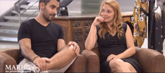 Delphine et Romain dans "Mariés au premier regard 2020", le 6 mars, sur M6