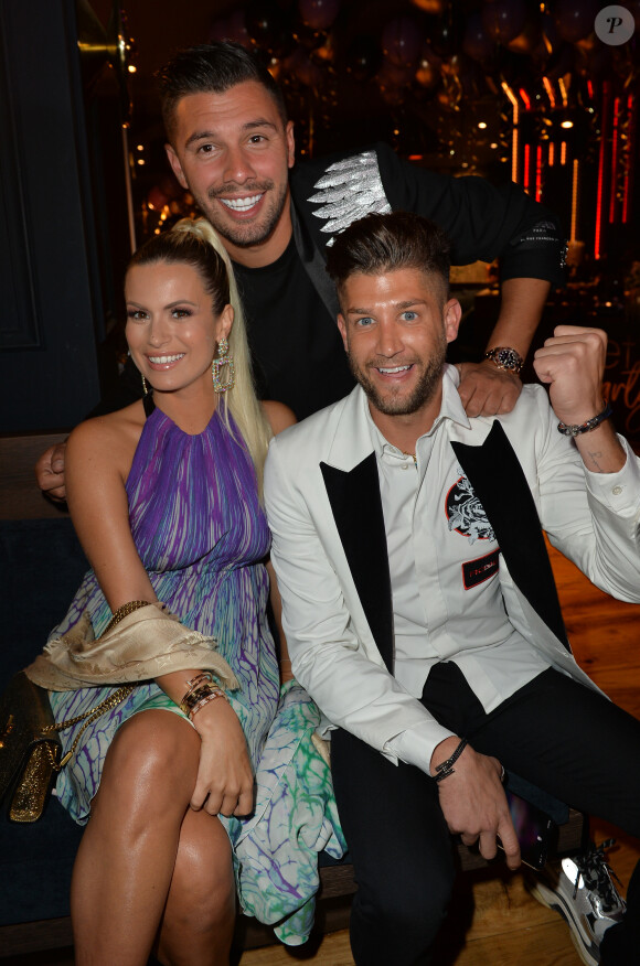 Exclusif - Carla Moreau enceinte avec son compagnon Kevin Guedj et Paga (Anthony Paggini Neuron) - Lancement de la plate forme "Kikandou" booking d'influenceurs en collaboration avec R. Orlinski à Paris le 12 juin 2019. © Veeren/Bestimage