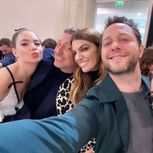 Ashley Benson, Gad Elmaleh, Bianca Brandolini d'Adda, Derek Blasberg et Shailene Woodley assistent au défilé Giambattista Valli, collection prêt-à-porter Automne/Hiver 2020-2021 lors de la Fashion Week à Paris, le 2 mars 2020.