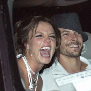 Kevin Federline et Britney Spears à Studio City. Los Angeles. Le 17 septembre 2004. @GSI/ABACA