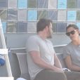 Ben Affleck et Jennifer Garner se retrouvent pour accompagner leurs enfants à leur cours de natation à Brentwood, Los Angeles, le 7 août 2019