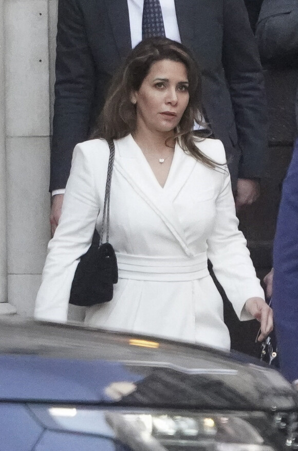 La princesse Haya de Jordanie à la sortie du palais de justice, à Londres, le 3 mars 2020.