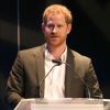 Le prince Harry, duc de Sussex, lors d'un sommet sur le tourisme durable au centre de conférences international d'Edimbourg, Ecosse, Royaume Uni, le 26 février 2020.