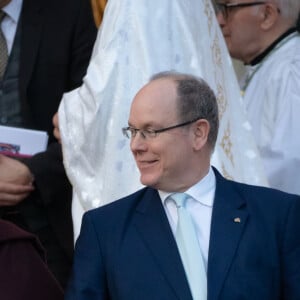 Exclusif - Ordination du nouvel archevêque de la Prinpauté de Monaco, Dominique Marie David, en présence du prince Souverain Albert II de Monaco et sa femme la princesse Charlene à Monaco le 8 mars 2019. Monseigneur Dominique Marie David remplace Monseigneur Bernard Barsi en poste à Monaco depuis l'an 2000. © Olivier Huitel PRM / Bestimage