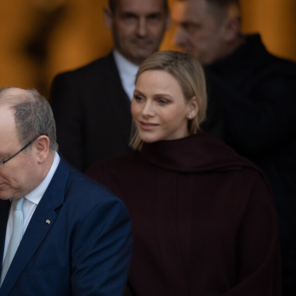 Exclusif - Ordination du nouvel archevêque de la Prinpauté de Monaco, Dominique Marie David, en présence du prince Souverain Albert II de Monaco et sa femme la princesse Charlene à Monaco le 8 mars 2019. Monseigneur Dominique Marie David remplace Monseigneur Bernard Barsi en poste à Monaco depuis l'an 2000. © Olivier Huitel PRM / Bestimage