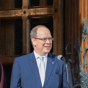 Exclusif - Ordination du nouvel archevêque de la Prinpauté de Monaco, Dominique Marie David, en présence du prince Souverain Albert II de Monaco et sa femme la princesse Charlene à Monaco le 8 mars 2019. Monseigneur Dominique Marie David remplace Monseigneur Bernard Barsi en poste à Monaco depuis l'an 2000. © Olivier Huitel PRM / Bestimage