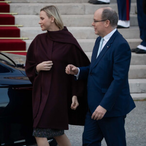 Exclusif - Ordination du nouvel archevêque de la Prinpauté de Monaco, Dominique Marie David, en présence du prince Souverain Albert II de Monaco et sa femme la princesse Charlene à Monaco le 8 mars 2019. Monseigneur Dominique Marie David remplace Monseigneur Bernard Barsi en poste à Monaco depuis l'an 2000. © Olivier Huitel PRM / Bestimage