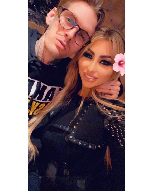Aaron Carter et sa petite amie, Melanie Martin, sur Instagram, le 28 février 2020.