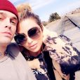 Aaron Carter et sa petite amie, Melanie Martin, sur Instagram, le 18 février 2020.