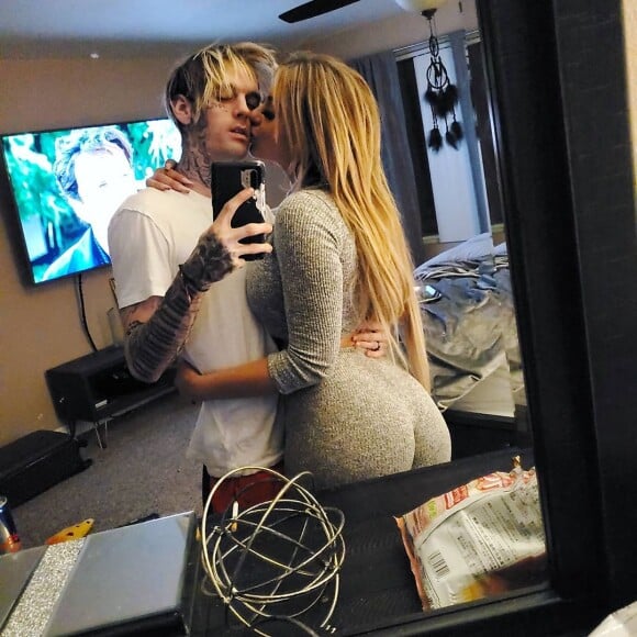 Aaron Carter et sa petite amie, Melanie Martin, sur Instagram, le 5 janvier 2020.