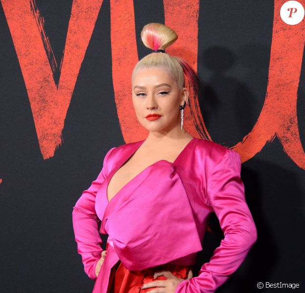 Christina Aguilera assiste à l'avant-première de Mulan au théâtre El Capitan, à Hollywood. Los Angeles, le 9 mars 2020.
