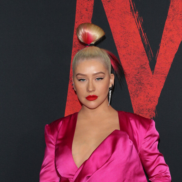 Christina Aguilera assiste à l'avant-première de Mulan au théâtre El Capitan, à Hollywood. Los Angeles, le 9 mars 2020.