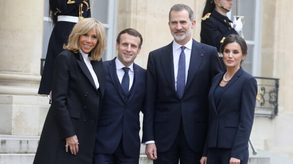 Brigitte et Emmanuel Macron : Scène inédite avec Felipe et Letizia d'Espagne !