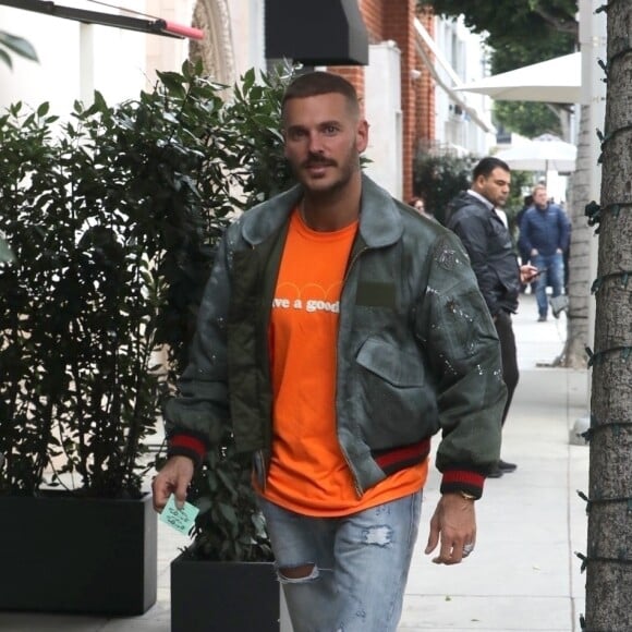 Exclusif - Christina Milian, enceinte, avec son compagnon Matt Pokora et une amie, vont déjeuner à Los Angeles, le 16 janvier 2020.