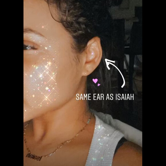 Christina Milian démontre que son fils Isaiah a les mêmes oreilles d'elfe qu'elle sur Instagram le 12 mars 2020.
