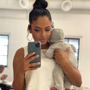 Christina Milian avec son fils Isaiah, le 4 février 2020.