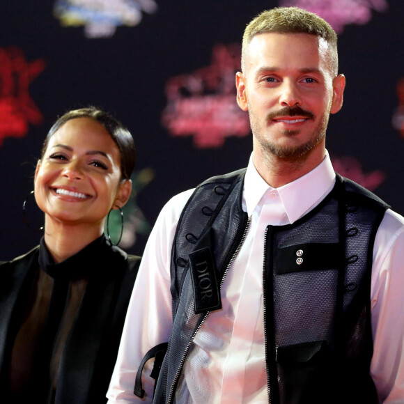 Christina Milian enceinte et son compagnon Matt Pokora (M. Pokora) - 21ème édition des NRJ Music Awards au Palais des festivals à Cannes le 9 novembre 2019. © Dominique Jacovides/Bestimage