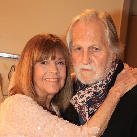 Exclusif - Chantal Goya et son mari Jean-Jacques Debout - People au spectacle de Chantal Goya, "Le soulier qui vole" au Palais des Congrès à Paris le 6 octobre 2019. © Philippe Baldini/Bestimage