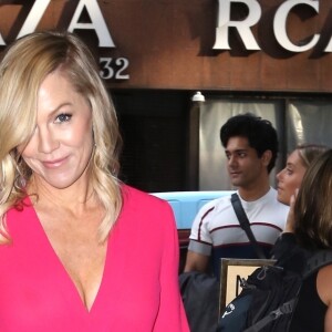 Exclusif - Jennie Garth fait un passage au Today Show à New York le 5 août 2019.