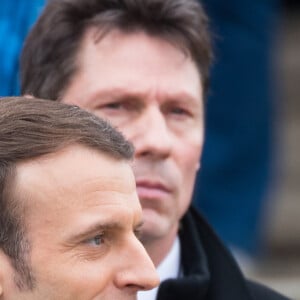 Le président de la république Emmanuel Macron et la Première Dame Brigitte Macron à la sortie de la mairie du Touquet après avoir voté pour le premier tour des élections municipales le 15 mars 2020. © Tiziano Da Silva / Bestimage