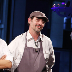 Exclusif - Les chefs Arnaud Lallement, Anne-Sophie Pic, Sang Hoon Degeimbre et Paul Pairet à la 1ère édition des "Plumes d'Or du Vin et de la Gastronomie" au Pavillon Vendôme à Paris.