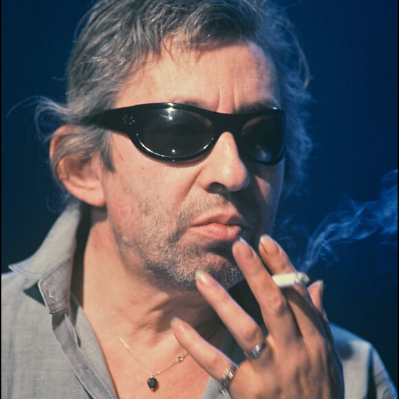 Serge Gainsbourg dans l'émission "Sacrée soirée". 1987.