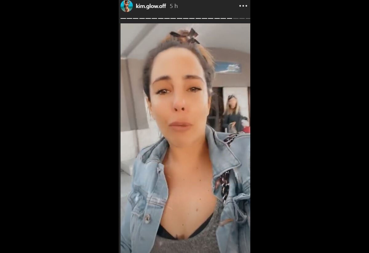 Photo : Kim Glow en larmes sur Instagram, le 16 mars 2020 - Purepeople