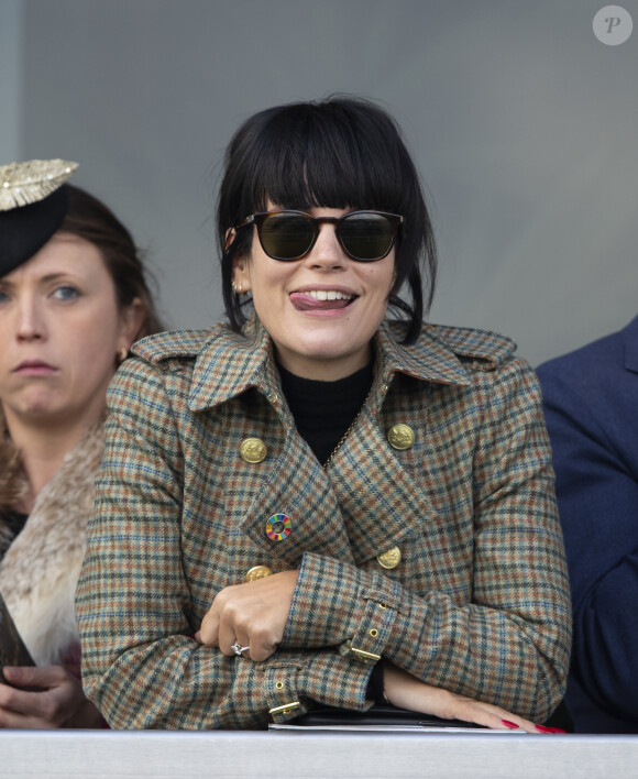Lily Allen lors du Festival de Cheltenham ( course de chevaux) le 13 mars 2020. 13 March 2020.